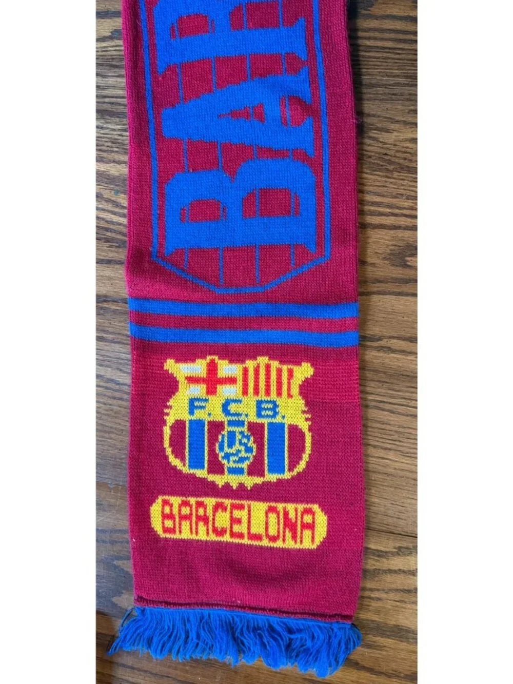 FC Barcelona Scarf Spain Football Soccer Club FCB Official Product Red Blue